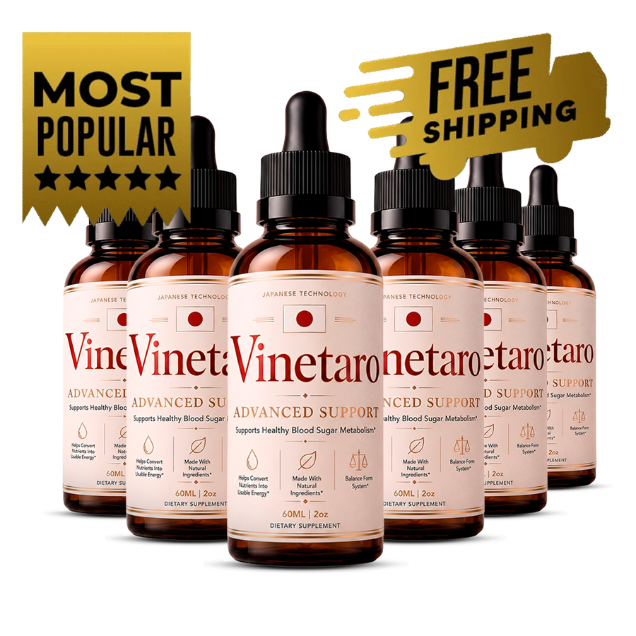 Vinetaro blood sugar metabolism support bottles